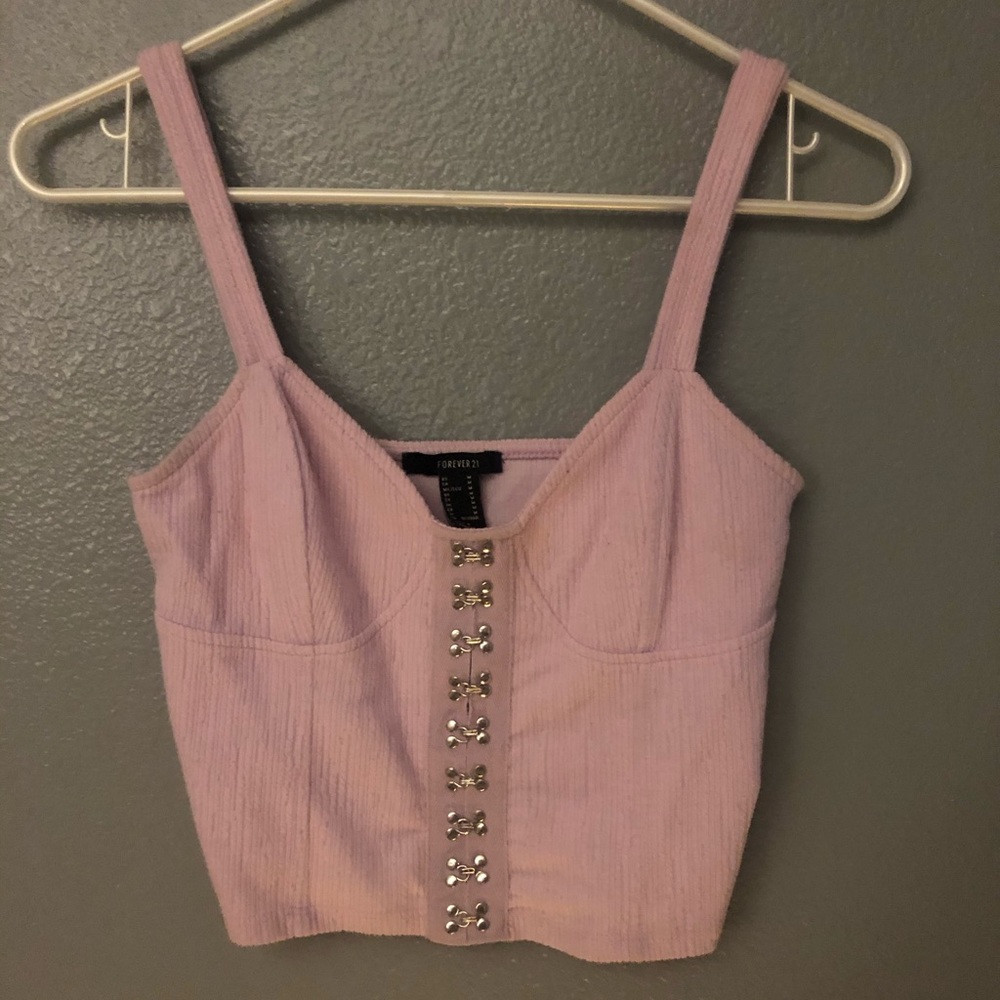 Corset style crop top